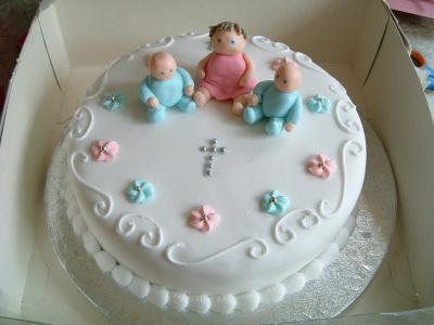 Krikštynos tortas - sustingęs šventos šventės grožis