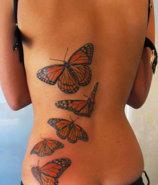 Tatuiruotė merginoms ant nugaros