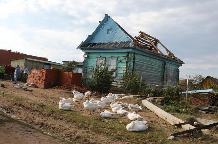 pasekmės uragano Bashkortostane
